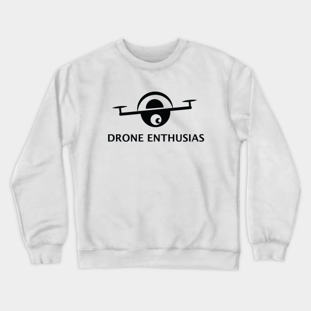 Drone Enthusias Crewneck Sweatshirt by Konsepena Artwork Studio